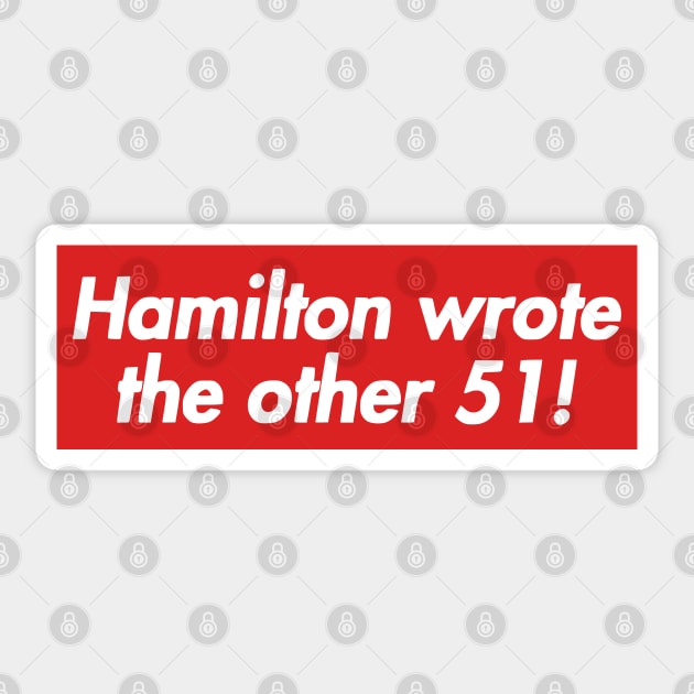 Alexander hamilton wrote the other 51 sale